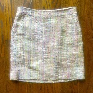 J Crew Multicolor Tweed Mini Skirt